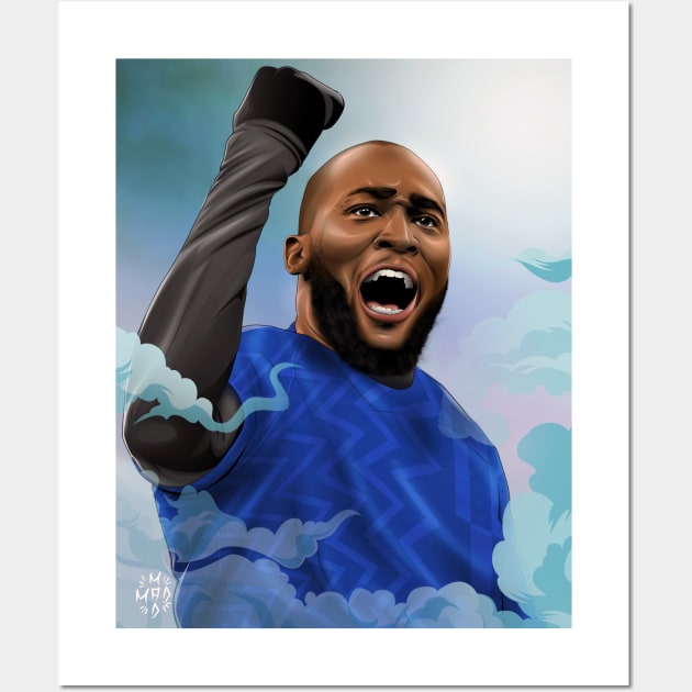 ROMELU LUKAKU / CHELSEA VERSION Wall Art by Jey13